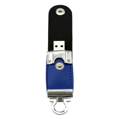 Pendrive 256GB USB Flash Drive Leather with Metal Keychain 64GB 32GB 8GB Business Usb Memories Disk 128GB Pen Drive Memory Stick
