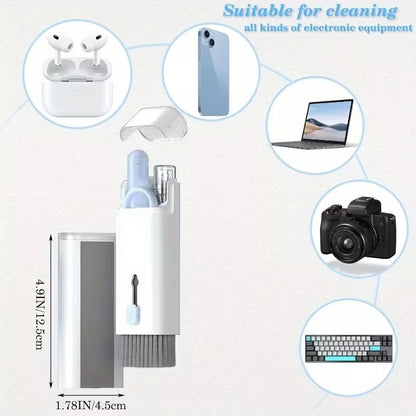 7-in-1 Wireless Earphone Cleaning Pen, Earbud Cleaning Pen, Keyboard Cleaning Brush, Laptop Screen, Keyboard, and Earphone Cleaning Kit, Multifunctional Cleaning Tool, Cleaning Set