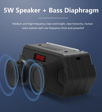 Portable Wireless Speaker Bluetooth-compatible Outdoor USB Speakers With FM Radio For Receiver AUX TF MP3 LoudspeakerPhone PC
