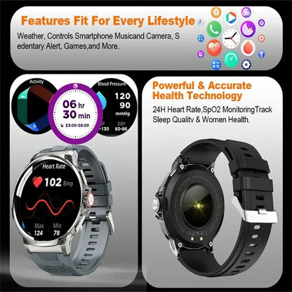 2025 New Military GPS V69 Smart Watch Men 1.85 inch 710 mAh Heart Rate GPS Sports IP68 Waterproof Bluetooth Talk  Smartwatch Man