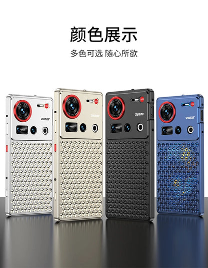 1:1 Copy for MacPro heat dissipation Metal bumper for ZTE Nubia Z70 Ultra Z70U cover Case Full Aluminium Alloy silky capas Funda