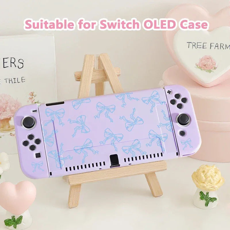This protective case for Switch NS/OLED，durable TPU，shockproof and drop-proof soft shell，the best choice for Switch players