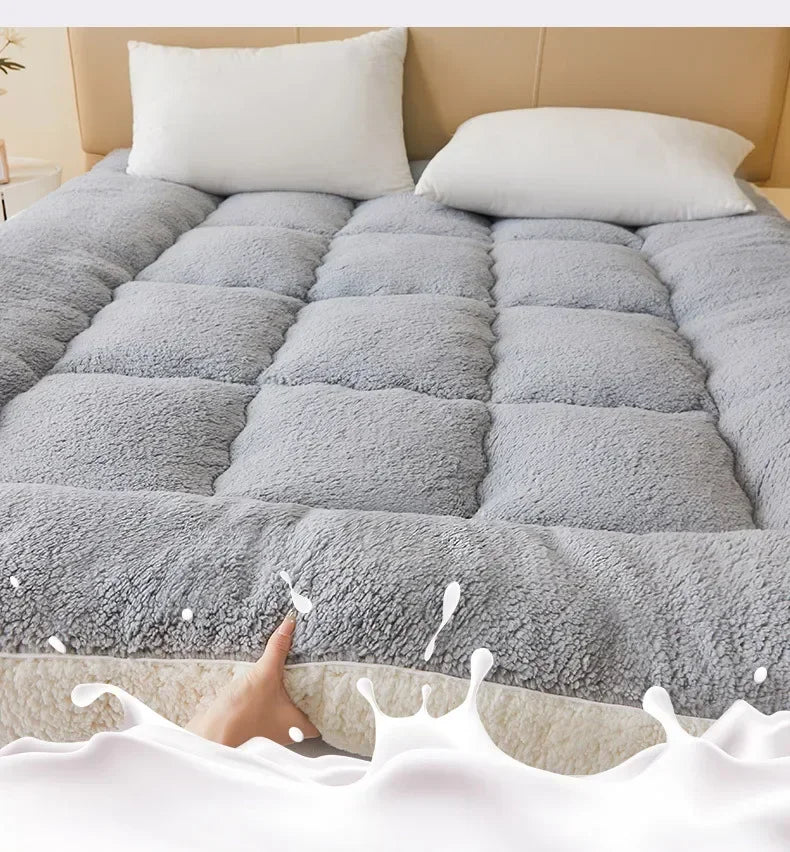 Thicken Winter Warm Lamb Cashmere Mattress High Quality Household Soft Pad Tatami Floor Mat Student Dormitory Single Mattresses