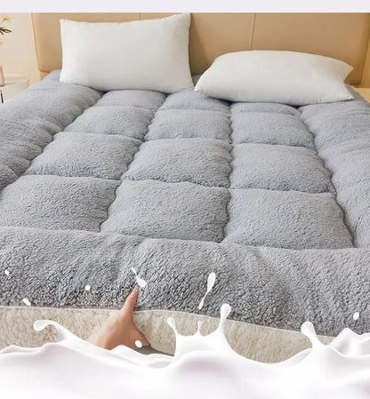 Thicken Winter Warm Lamb Cashmere Mattress High Quality Household Soft Pad Tatami Floor Mat Student Dormitory Single Mattresses