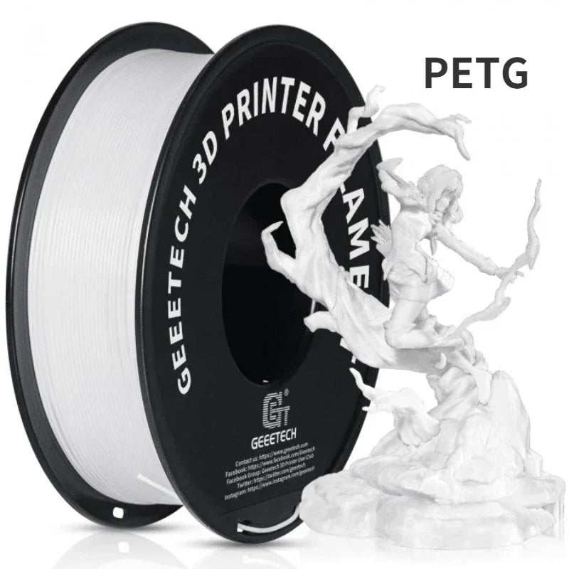 GEEETECH 1Kg 1.75mm PETG Filament For 3D Printer Filament Vacuum Packaging Overseas Warehouses Fast Ship