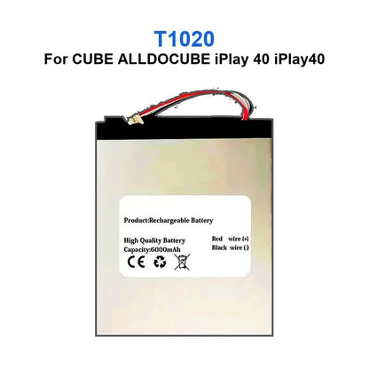 8000mAh T1020 Laptop Battery For CUBE ALLDOCUBE iPlay 40 iPlay40 Tablet PC High Quality