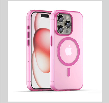 Magnetic Wireless Charge For Magsafe Case for iphone 17 Air 16E 16 15 14 13 12 11 iphone17 Pro Max Plus Matte TPU Bumper Cover