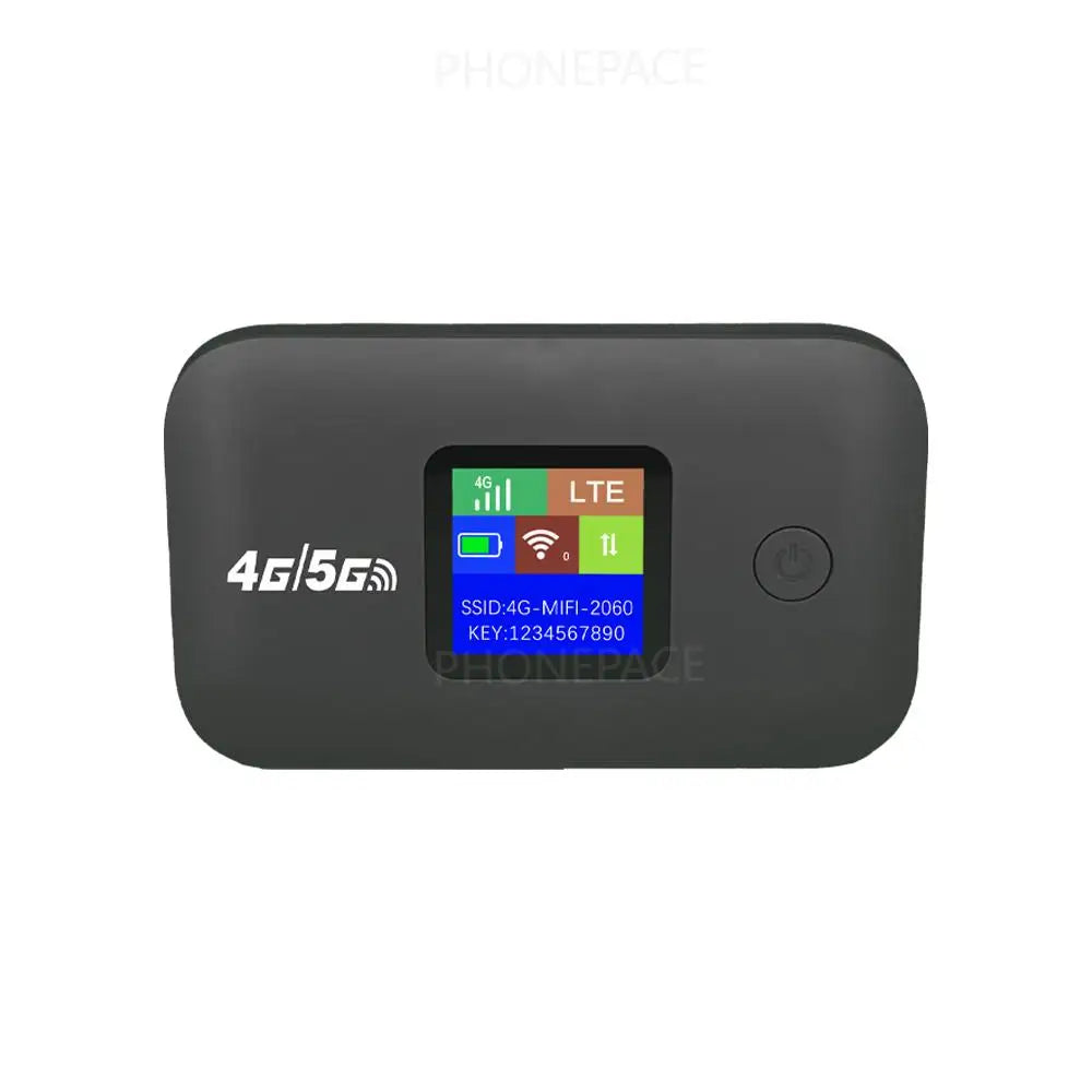 Portable 4G 5G Network Sharing Equipment 300Mbps With Sim Card Slot LED Display Support Up To 10 Devices For Outdoor RV Travel U