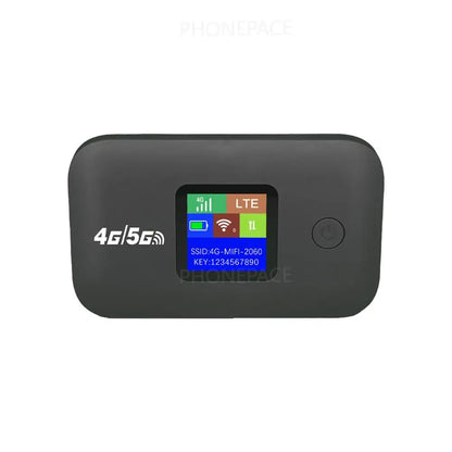 Portable 4G 5G Network Sharing Equipment 300Mbps With Sim Card Slot LED Display Support Up To 10 Devices For Outdoor RV Travel U