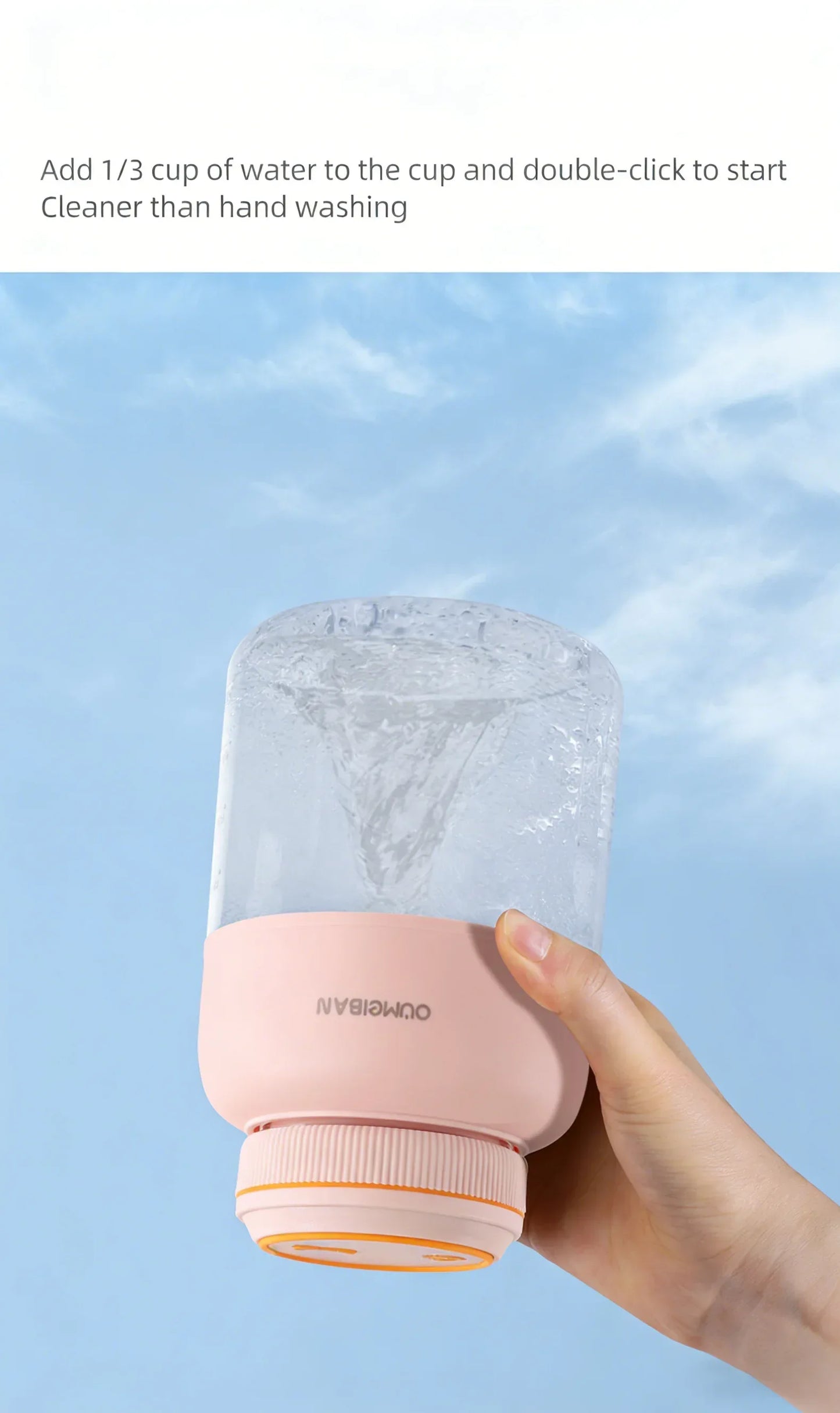 1300ML Portable Juicer, Fresh Fruit Mixer 38 Blades, USB Rechargeable Multifunctional Juicer Ice Crusher Smoothie Blender Home