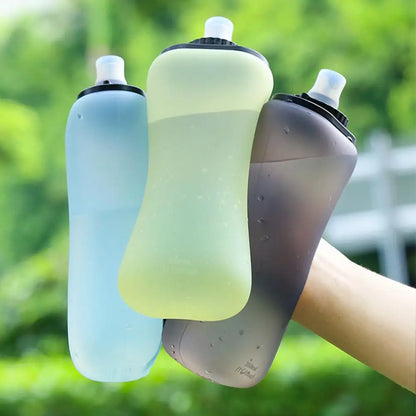 Foldable Outdoor Sports Water Bottle Outdoor Cycling Sport Food Grade Water Bottle Silicone Mountaineering Portable Water Bottle