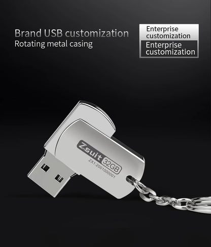 (over 10pcs Free Logo)Metal Flash Drive 4G 8G 32G Pendrive 64gb High Speed Memoria Usb Stick Waterproof Usb Pen Drives 1pcs 128g