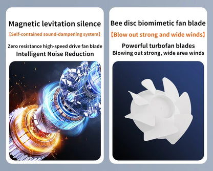 TINSOL New Compact Mini Electric Fan with Single-Hole Mist Air Conditioner Ice-Cool Humidifying Circulating Fan 360° Adjustable