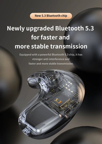 Invisible Sleep Earphones Bluetooth 5.3 Headphones IPX5 Waterproof Noise Reduction Earbuds Touch Control Wireless Headsets