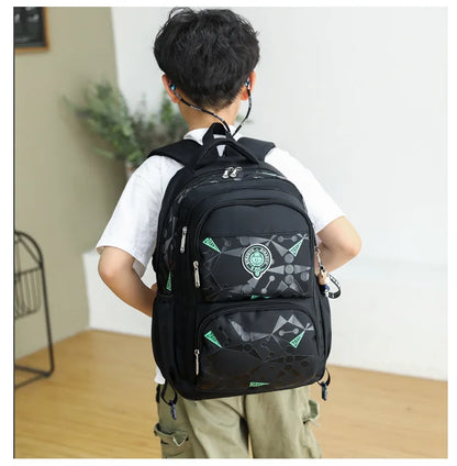 High-capacity on 2/6 Wheels Waterproof Luggage Rolling Bag Student Shoulder Backpack  Detachable Children Rolling School Bags