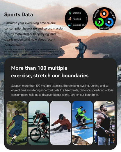 LIGE 2025 ECG+PPG Smart Watch Men 466*466 AMOLED Screen Heart Rate Blood Pressure Body Fat Monitor Bluetooth Call NFC Smartwatch