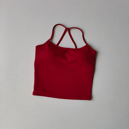 2PCS Gym Fitness Medium-intensity Sports Vest Beauty Back Yoga Suit Sports Bra Women Pilates Bra High Waist Hip Lift Shorts Set