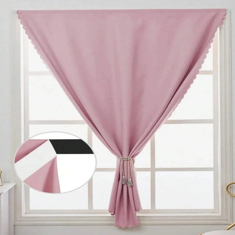 1pc Self-Adhesive Portable 100% Blackout Curtain, No Drilling Needed Sunshade Cloth Suitable For Windows, Doors, Bedrooms, Basem