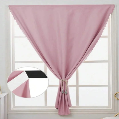 1pc Self-Adhesive Portable 100% Blackout Curtain, No Drilling Needed Sunshade Cloth Suitable For Windows, Doors, Bedrooms, Basem