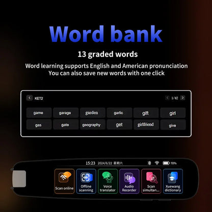 Translation Pen For Teacher Student Smart Voice Scan Translator Pen Multifunction Dictionary Translation Business Travel Abroad