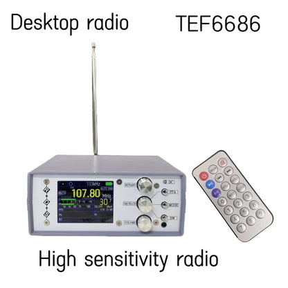 1Set Latest TEF6686 FM SW/MW/LW Full Band Radio RDS + Battery Speaker Charger Antenna FM AM Radio FM AM Radio