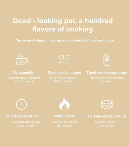 1.5L Rice Cooker Single Double Layer 220V Multi Cooker Non-Stick MultiCooker Steamed Rice hot Pot Electric Cookers kitchen Home