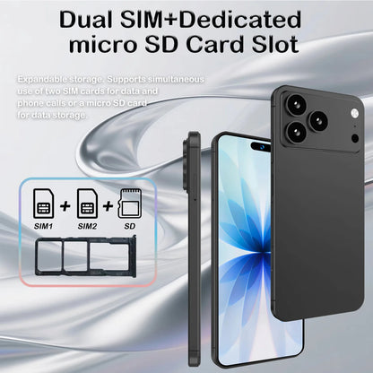 2026 High Quality i17 Promax Pro original intelligent 4G 5G dual card dual standby system global version 8000mAh battery Arrival