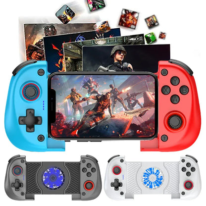 X3 Mobile Phone Gamepad with Cooling Fan Bluetooth-Compatible Mobile Phone Gaming Controller Vibration for Android/iOS/PC/Switch
