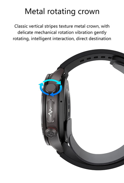 New Blood pressure Non-invasive Health Monitor Airbag Sports Smart Watches ECG+PPG Precise 1.43-inch AMOLED Calls Smartwatch NFC