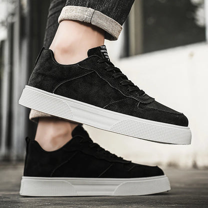 Men's Shoes Spring and Autumn New Style Green Black Red Sports Shoes Soft Sole Breathable Men's Low-Top Versatile Casual Shoes