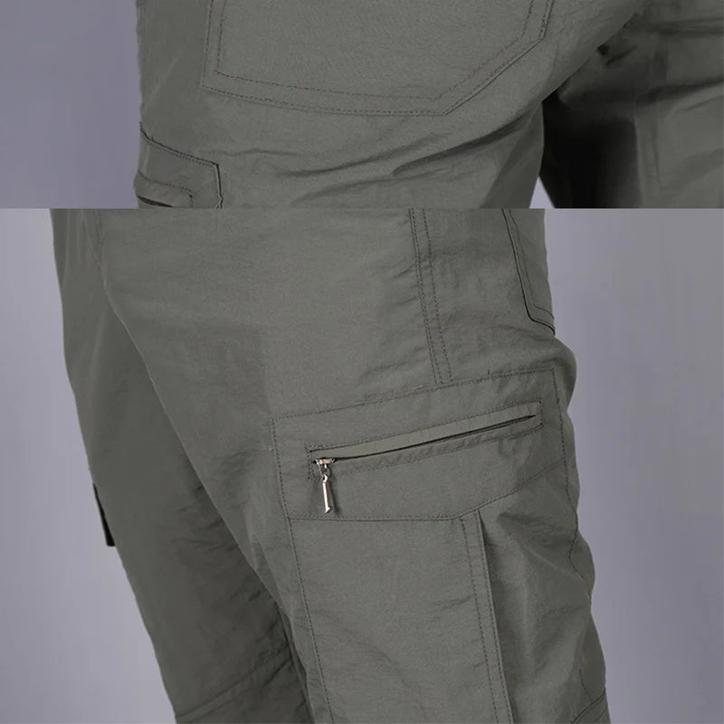Men Pants Casual Cargo Pants Militari Tactic Army Trousers Male Breathable Waterproof Multi-Pockets Pant Size S-5XL Plus Size