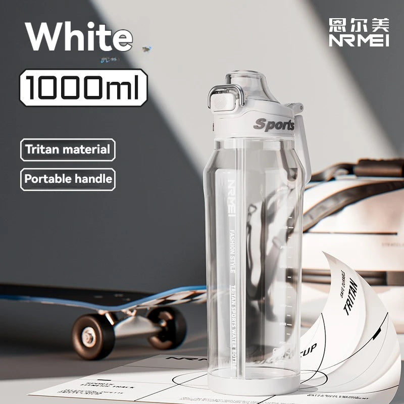 1L Sports Bottle Tritan Drinking Plastic Water Jug Fitness Bicycle Climbing Outdoor Bottle Water Cup