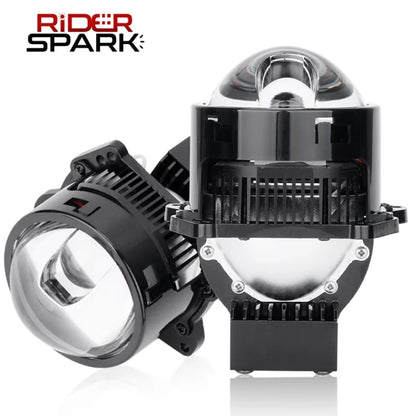 Bi LED Projector Lenses 3 Inch For Hella Headlight Hyperboloid Dual Lens High Beam Laser 6000K Auto Lamp Car Light Retrofit Kit