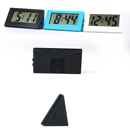 Creative Small Mini Triangle Clock ABS Mute Desk Digital Clock Electronic Simple Home