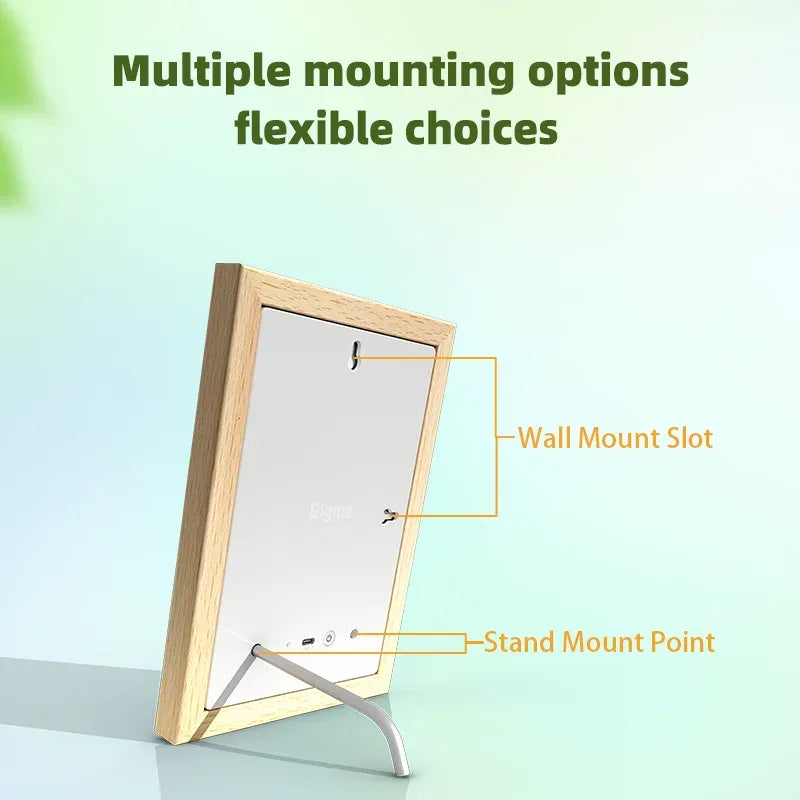 Bigme F7 E-ink Digital Picture Frame, 7.3-inch paper-like digital photo frame support WIFI, 1300mAh battery ultra-long standby
