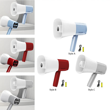 Amplifier Foldable Megaphone Speaker Portable Megaphone Bullhorn for Selling Promotions Safe Drills Cheerleading Fans Outdoor