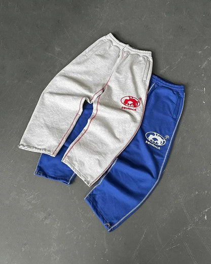 Man Y2k Pants Joggers Men Streetwear Embroidered Pink Long Sweatpants Cargo Clothing Casual Police Trousers American Harajuku