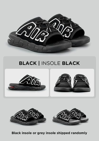 Air Cushion Slippers Summer Men Sandals Thick Sole Beach Slippers Flats Cloud Slides Sports Slippers Outdoor Man Sneaker Shoes