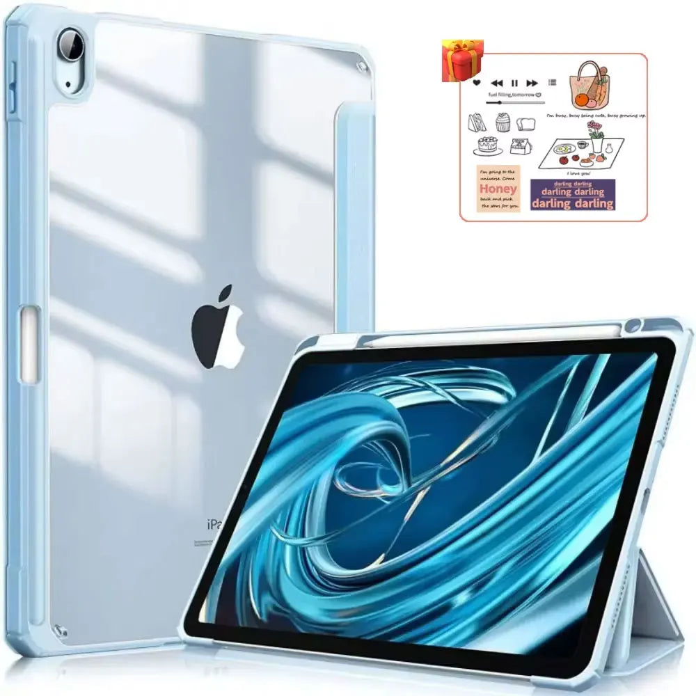 For 2025 Tablet Case iPad Air 11 inch M2 M3 Pro 13/11 M4 Cover for iPad 10th 11th 10.9 Air 4/5 7/8/9th 10.2 4/5/6th 9.7 Mini 6 7