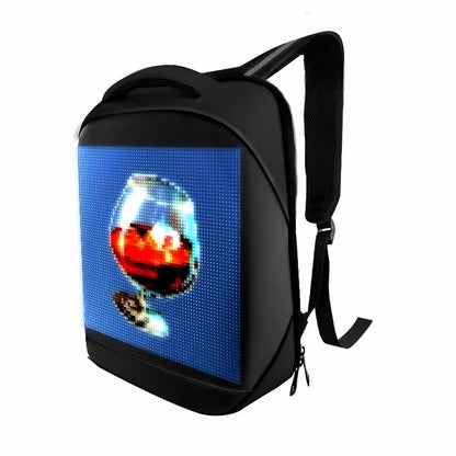 Led Backpack with Programmable Full Color Screen, Motorcycle Backpack, Waterproof Shoulder Travel Backpack, Christmas Gift Bag