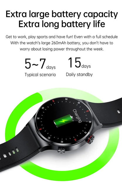 2023 New Bluetooth Call Smart watch Men Full touch Screen Sports fitness watch Bluetooth is Suitable For Android ios Smart watch