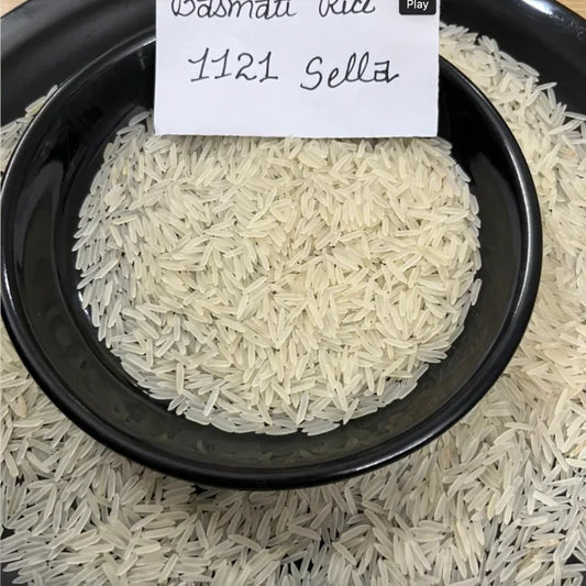 1121 White Sella Basmati Rice Premium Fresh Aromatic Aged Long Grain Soft Texture Non-Sticky Parboiled Export Quality Saanvisha by PDG ibma