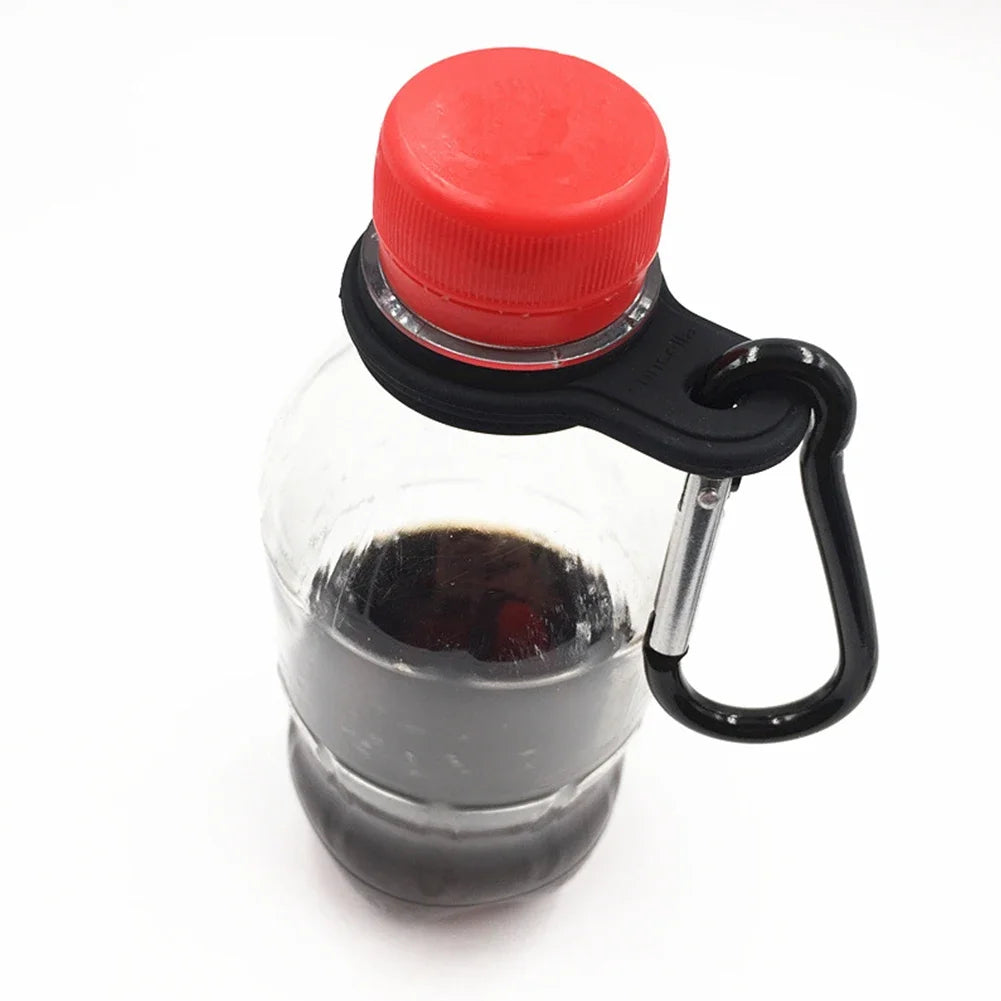 Silicone Kettle Hanging Buckle Carabiner Sports Water Bottle Holder Outdoor Camping Portable Water Bottle Hook Backpack Hanger