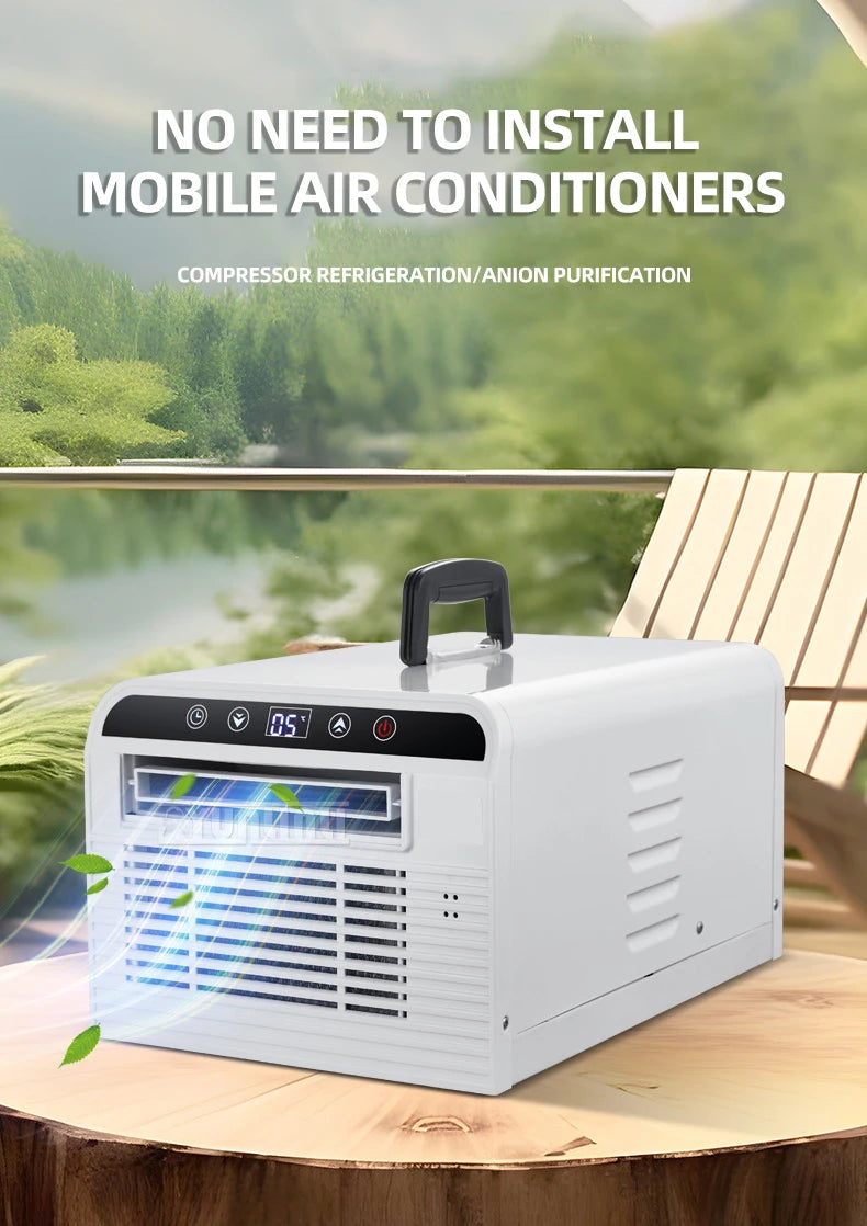 Pet Cooler Drainage-free Mobile Air Conditioner 2500BTU Portable Air Conditioner 2025 Summer