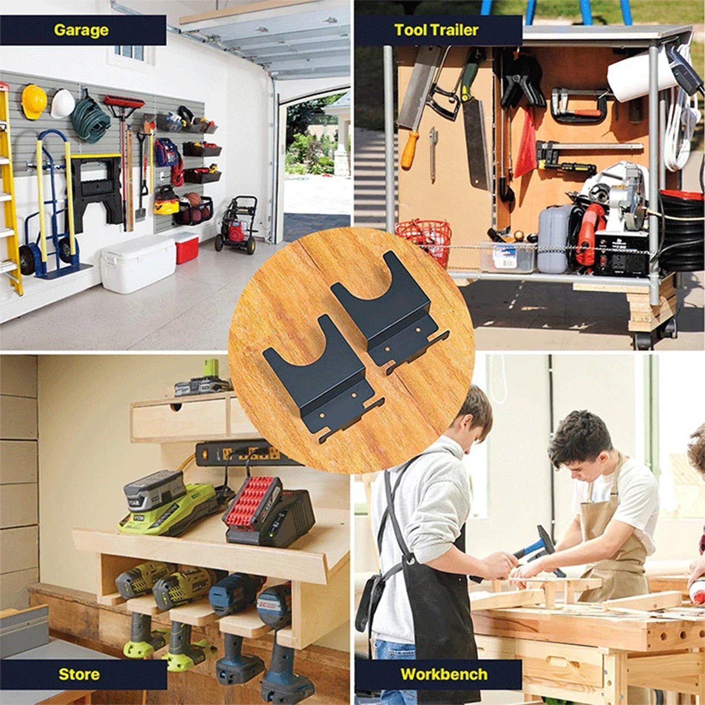 1/2Pcs Angle Grinder Holder Multipurpose Wall-mounted Hanger Angle Grinder Frame Tool Angle Grinder Stand for Shops Workbench