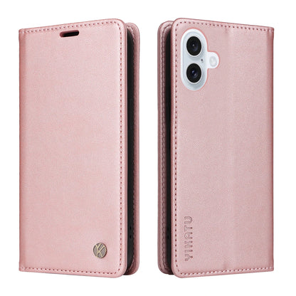 Magnetic Leather Wallet Flip Case for iPhone 17 Air 16e 16 15 14 13 12 11 Pro XS Max 8 7 Plus | Ultra Silm Design | Premium Case