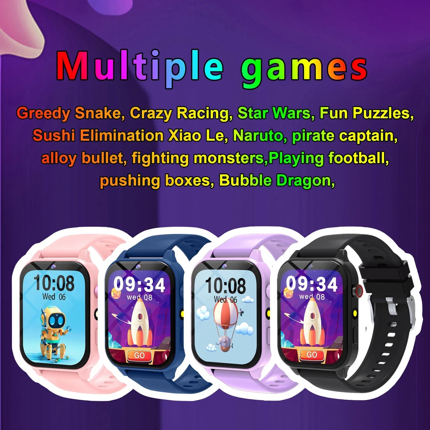 Kids Smartwatch Game Flashlight Toy Waterproof Electronics Touch Screen HD Camera Alarm Children watch Boy Girl Birthday Gift