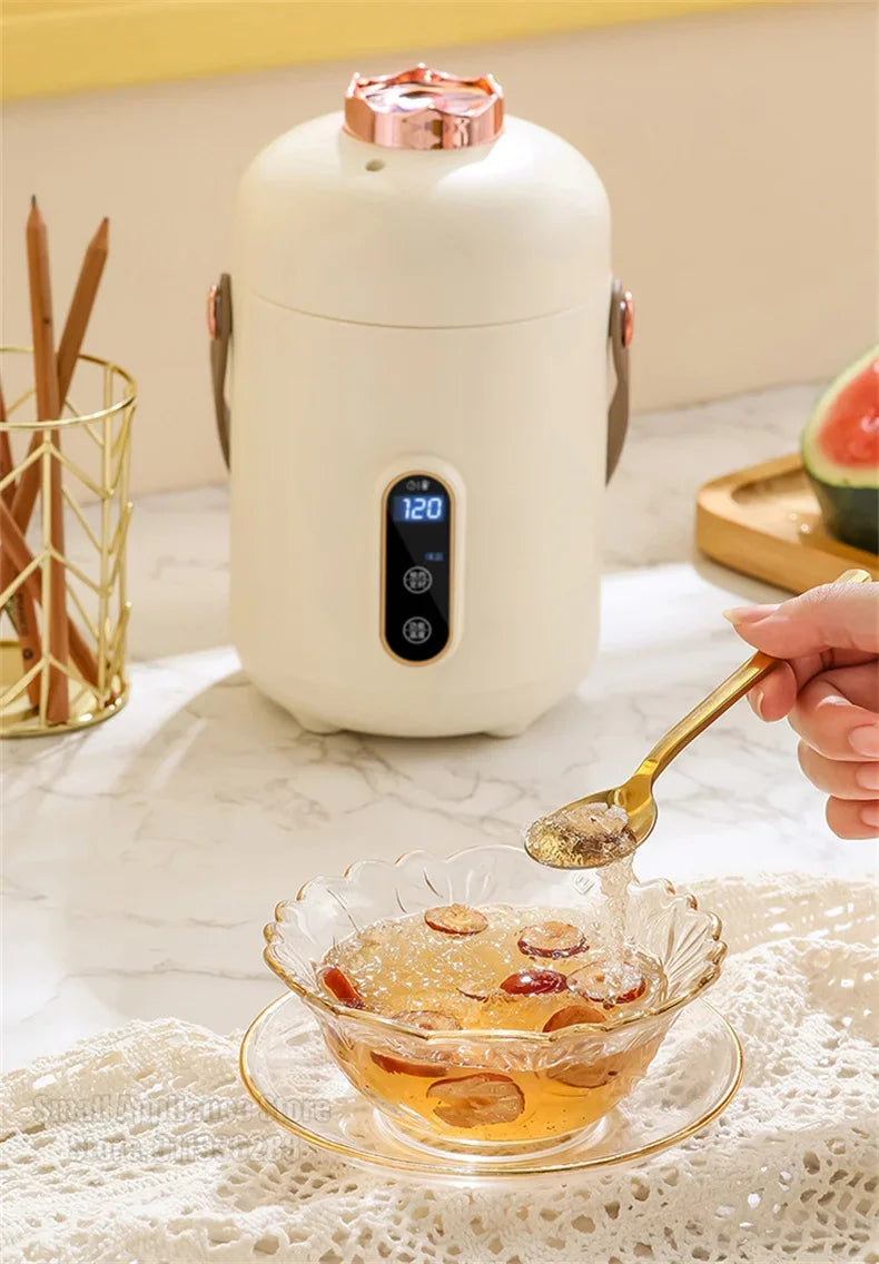 New Mini Rice Cooker Small 600ML Electric Cooker Multifunctional Electric Cooking Pot 12H Reservation Mini Hot Pot For Dormitory