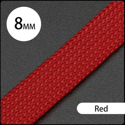 1~50M PET Braid Sleeve High Density 8mm Insulated Expandable Braided Wires Organizer Cable Wrapping Sheath Protector