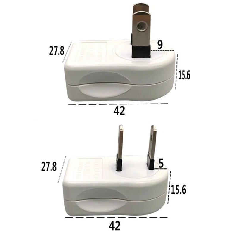 1Pcs US 2PIN 360 Angle Rotatable Power Socket Plug Adapter Foldable Travel Aadapters Power Converter Plug Electrical Socket